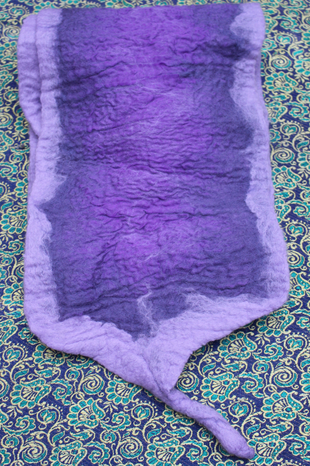 Nuno-felted Chiffon scarf