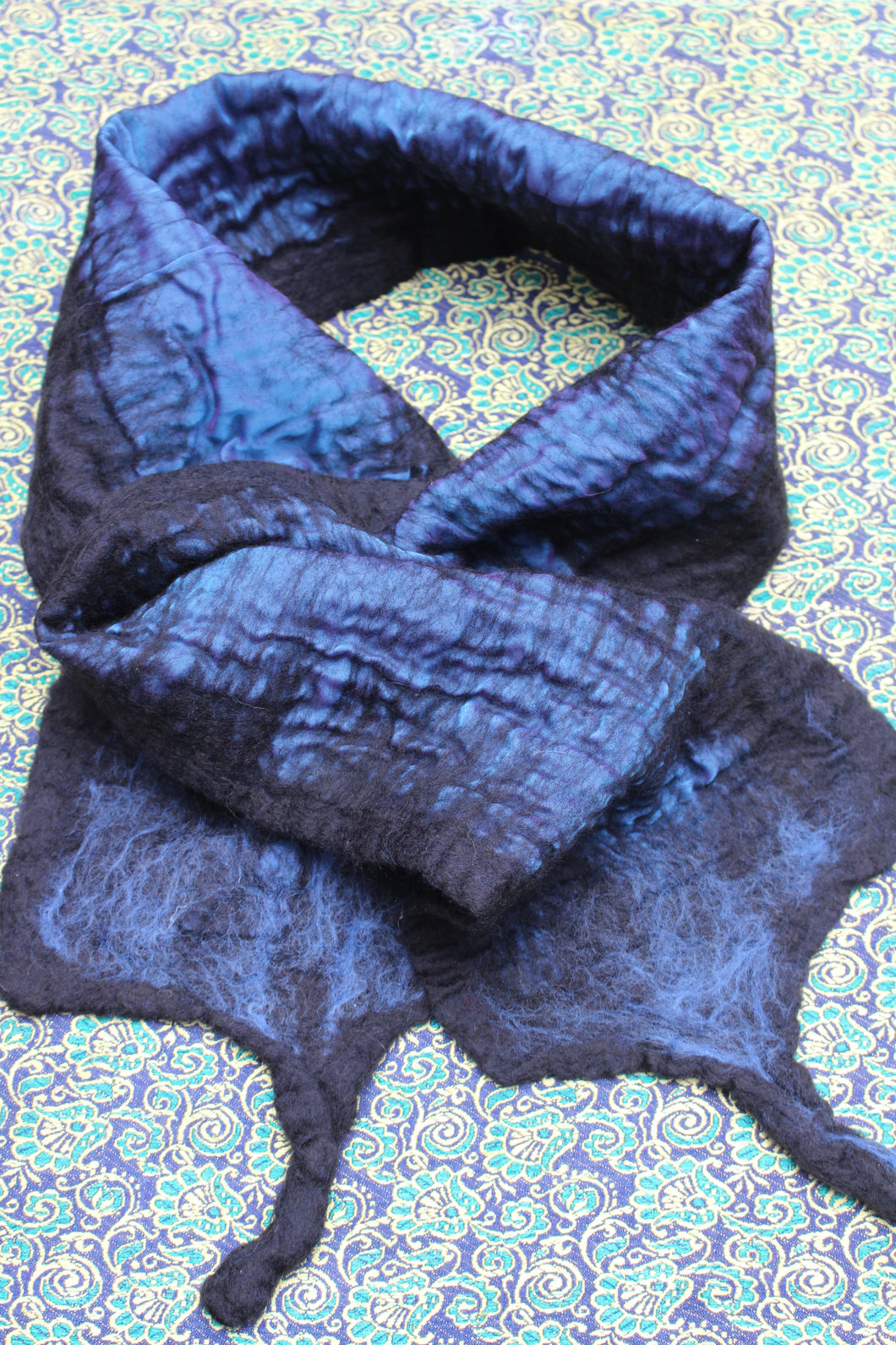 Nuno-felted Chiffon Scarf