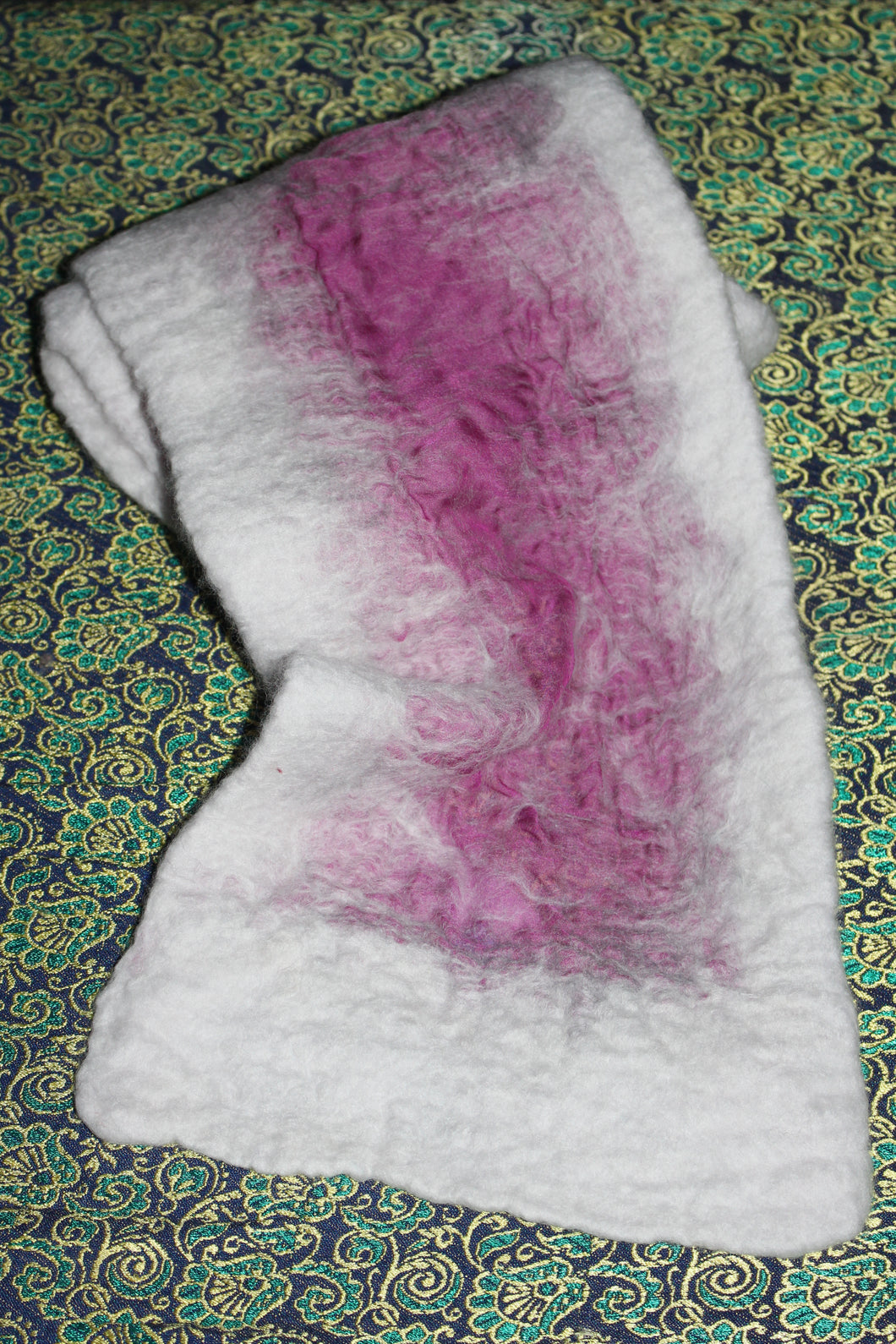 Nuno-felted Chiffon Scarf