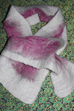 Load image into Gallery viewer, Nuno-felted Chiffon Scarf
