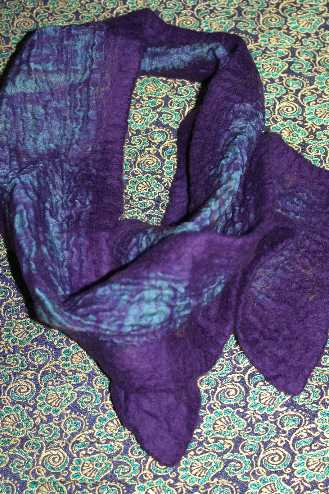 Nuno-felted Chiffon Scarf
