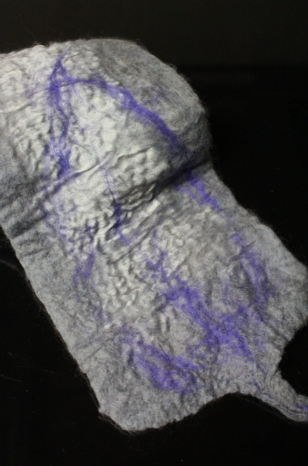 Nuno-felted Chiffon Scarf