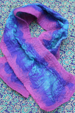 Load image into Gallery viewer, Nuno-felted Chiffon Scarf (short)

