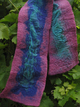 Load image into Gallery viewer, Nuno-felted Chiffon Scarf (short)
